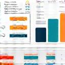 Icon of a data dashboard or financial overview